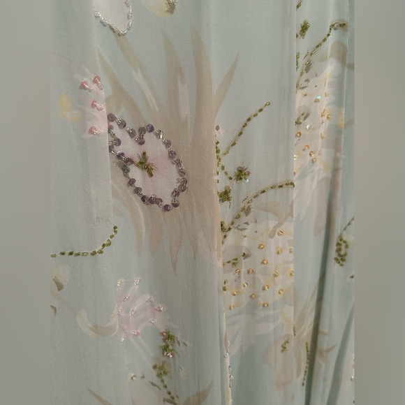 Y2K Draper’s & Damon Petites Vintage Beaded Midi Skirt size 10P - Picture 3 of 8